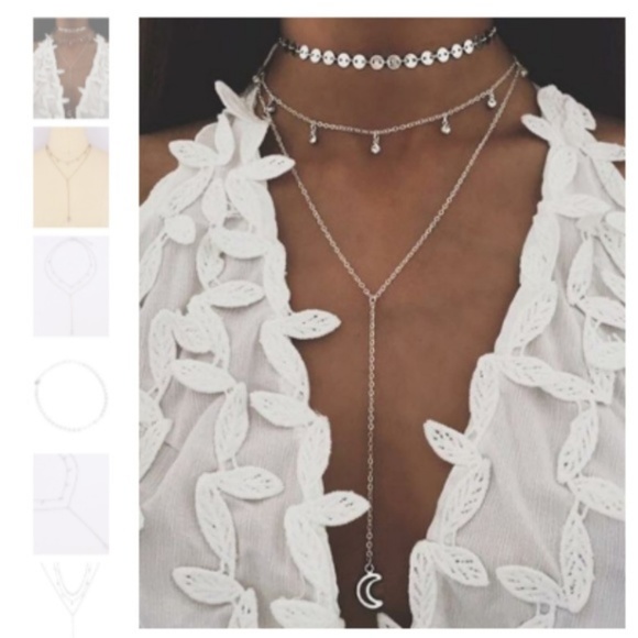 DANGLE/CHOKER  NECKLACE - Picture 3 of 6